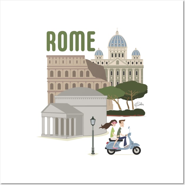 Romin' around Rome Wall Art by PatrickScullin